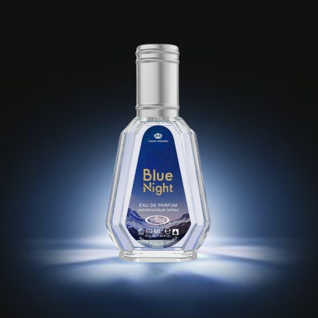 Al Rehab Blue Night for Men Eau de Parfum Spray, 1.7 Ounce