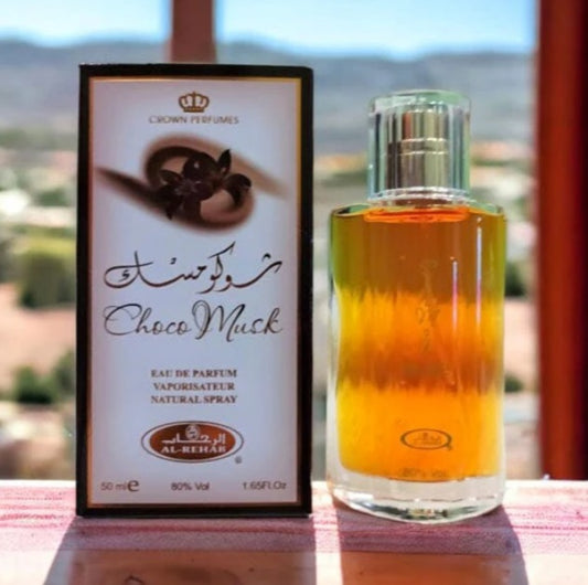 Choco Musk 50 ml Spray Al Rehab 100% Original – Vista 2 | Bibi Artesanías