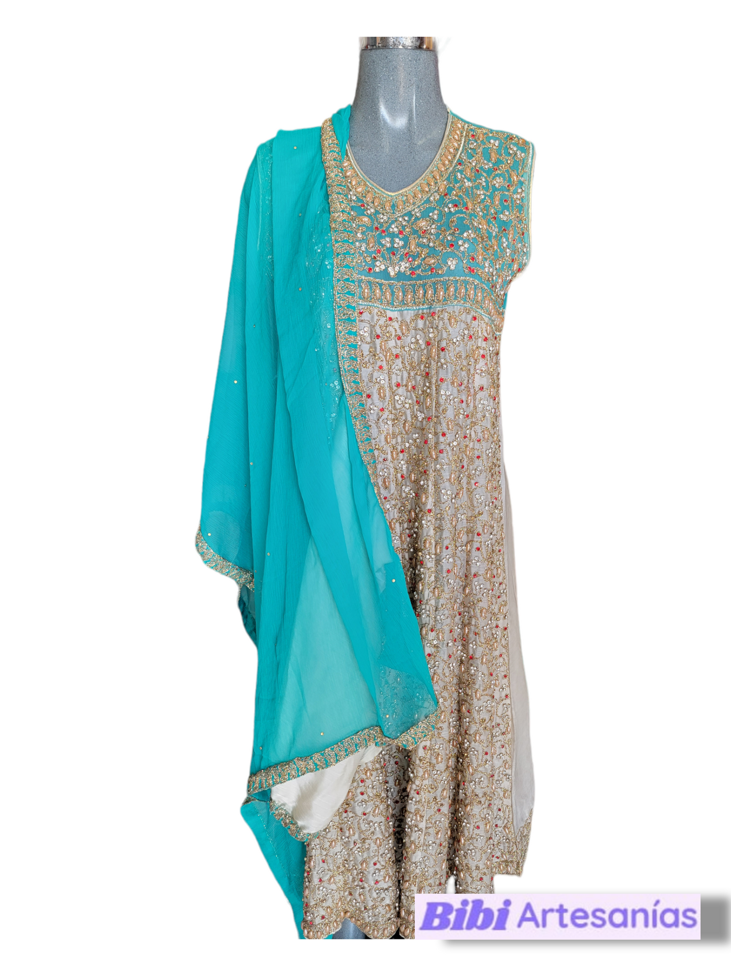 VESTIDO PAKISTANI DE FIESTA M2501