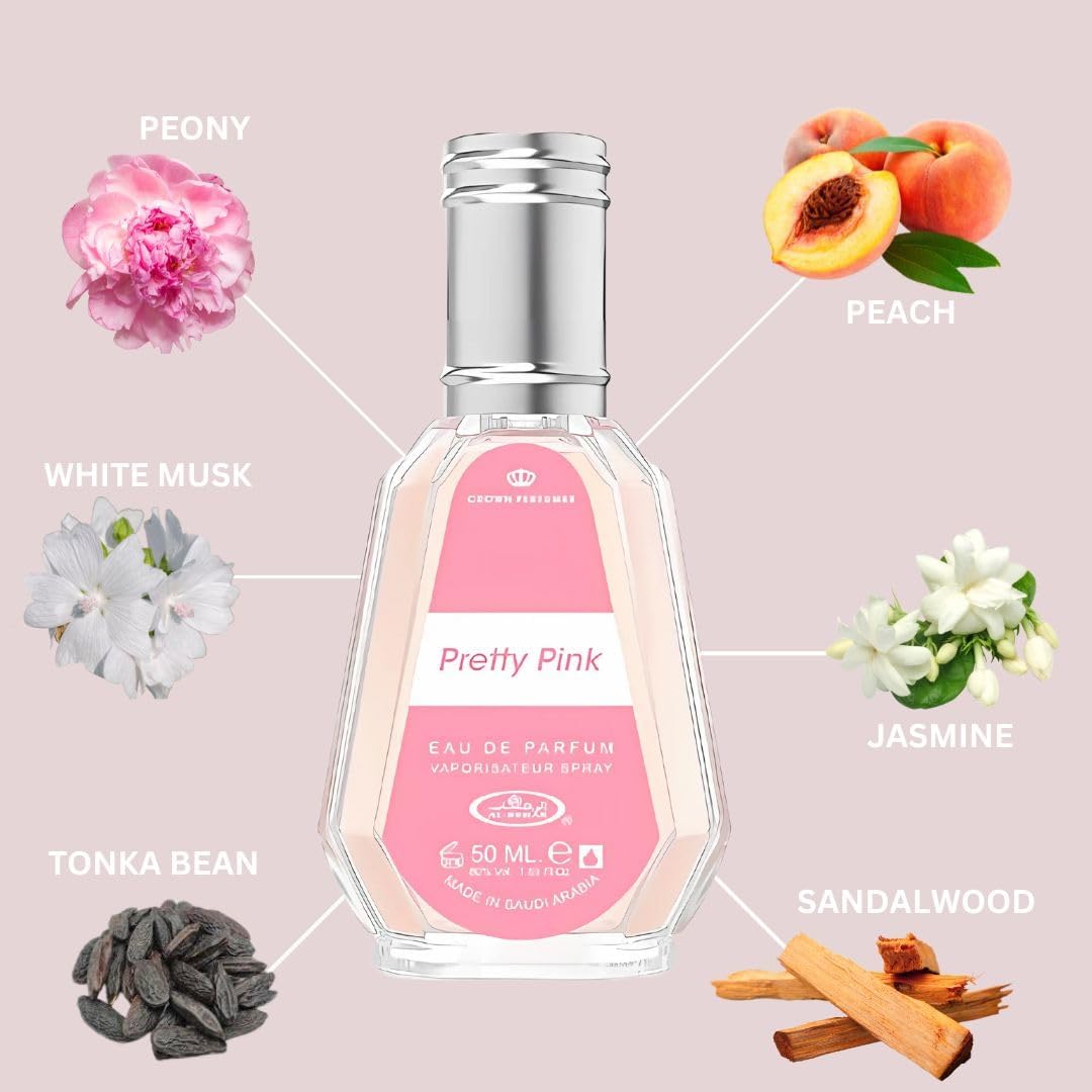 Al Rehab Pretty Pink for Women Eau de Parfum Spray, 50ML