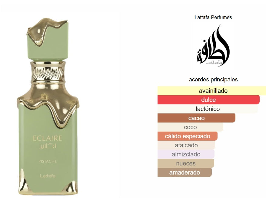 Lattafa Eclaire Pistache Unisex 100ML Edp Spray