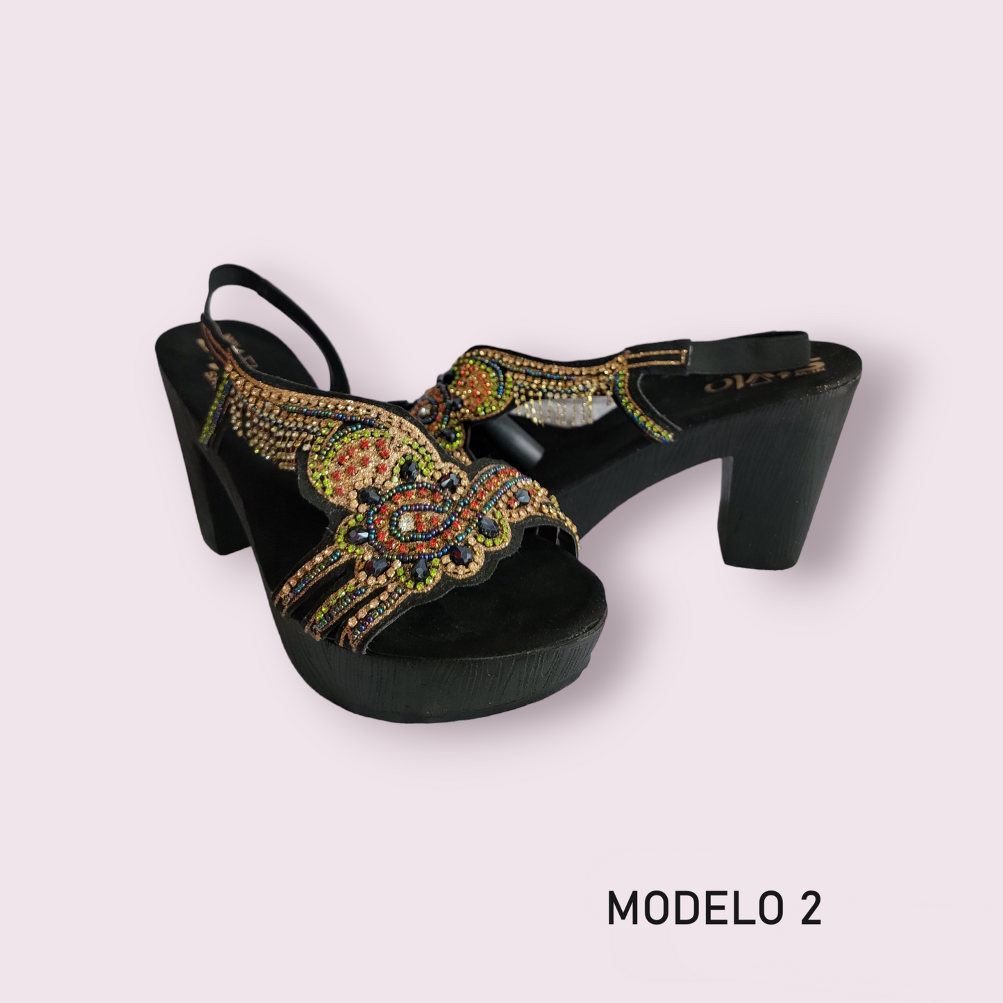 Sandalias Pakistaní para mujer Color Negra