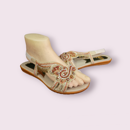 Sandalias Pakistaní para mujer Normal Color Beige