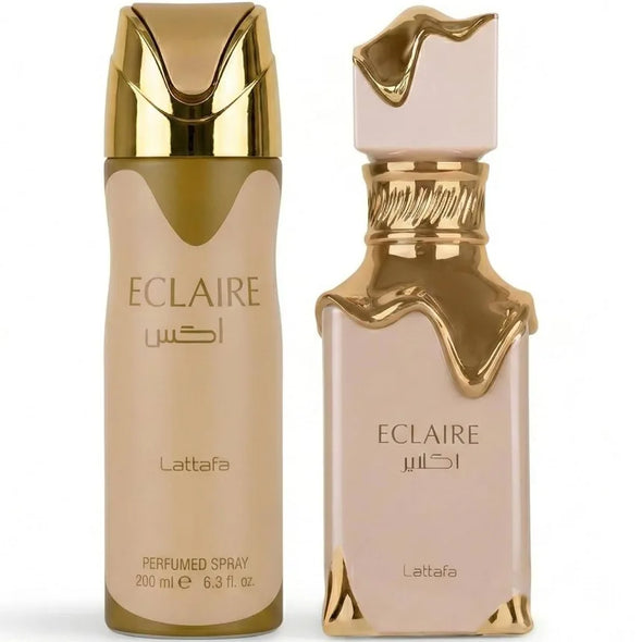 2 PCS SET LATTAFA ECLAIRE WOMEN EDP - 100ML + 200ML PERFUMED SPRAY