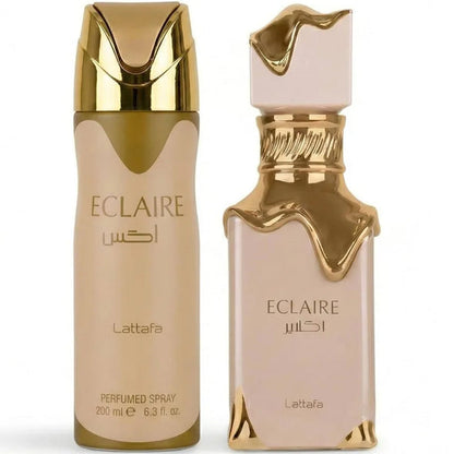 2 PCS SET LATTAFA ECLAIRE WOMEN EDP - 100ML + 200ML PERFUMED SPRAY