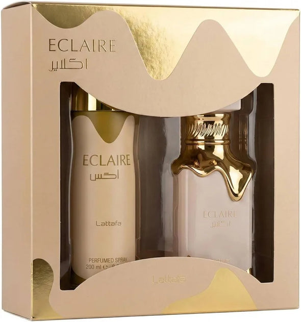 2 PCS SET LATTAFA ECLAIRE WOMEN EDP - 100ML + 200ML PERFUMED SPRAY