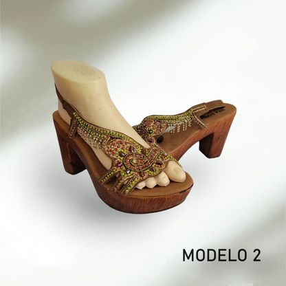 Sandalias Pakistaní para mujer Color Cafe